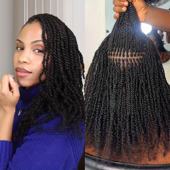 Afro Kinky Curly Human Hair Bulk for Permanent Micro LocsTwisitsBraidsRepair Locs Afro Kinky Curly Bulk Human Hair Nature Black Color Natural Black Afro Kinky Bulk Hair 50G Extensions for Braiding Dreadlock Human Hair Brazilian Remy Hair