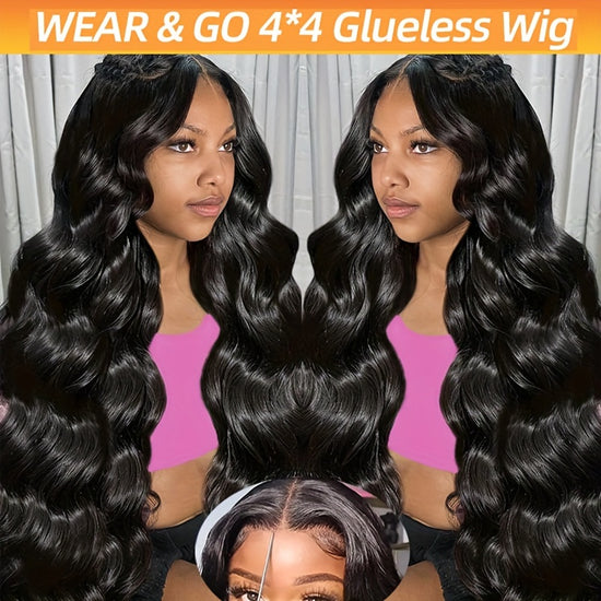 Wear And Go Glueless 100 Human Wigs Body Wave Ready To Wear HDTransparent Lace Frontal Wear And Go Wig Wave For Woman Sale